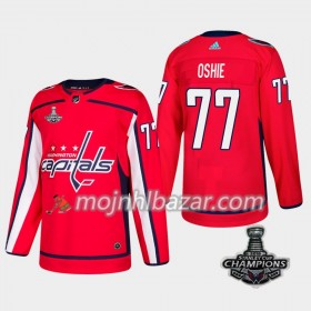 Dresovi Washington Capitals T.J. Oshie 77 2018 Stanley Cup Champions Adidas Crvena Authentic - Muške